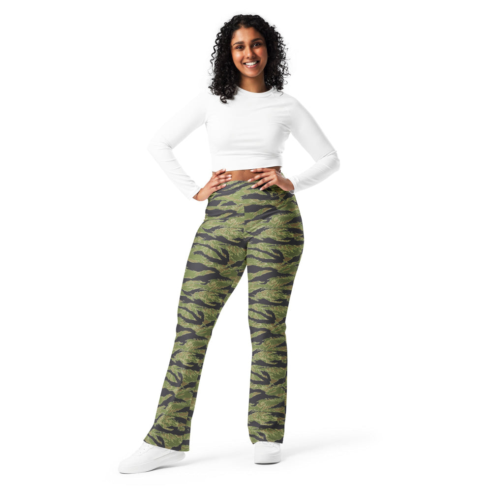 South Vietnam Original Tiger Stripe CAMO Flare leggings - Womens Leggings