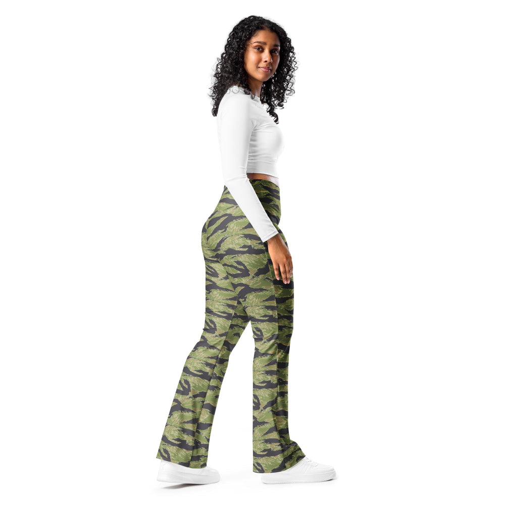 South Vietnam Original Tiger Stripe CAMO Flare leggings - Womens Leggings