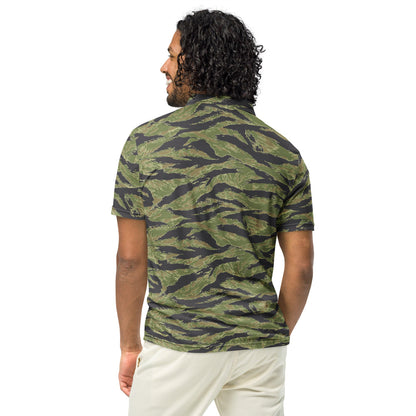 South Vietnam Original Tiger Stripe CAMO Men’s slim fit polo - Mens Slim Fit Polo