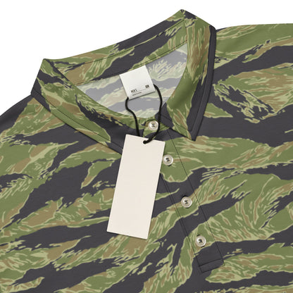 South Vietnam Original Tiger Stripe CAMO Men’s slim fit polo - Mens Slim Fit Polo