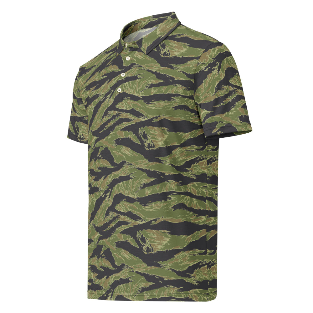 South Vietnam Original Tiger Stripe CAMO Men’s slim fit polo - Mens Slim Fit Polo