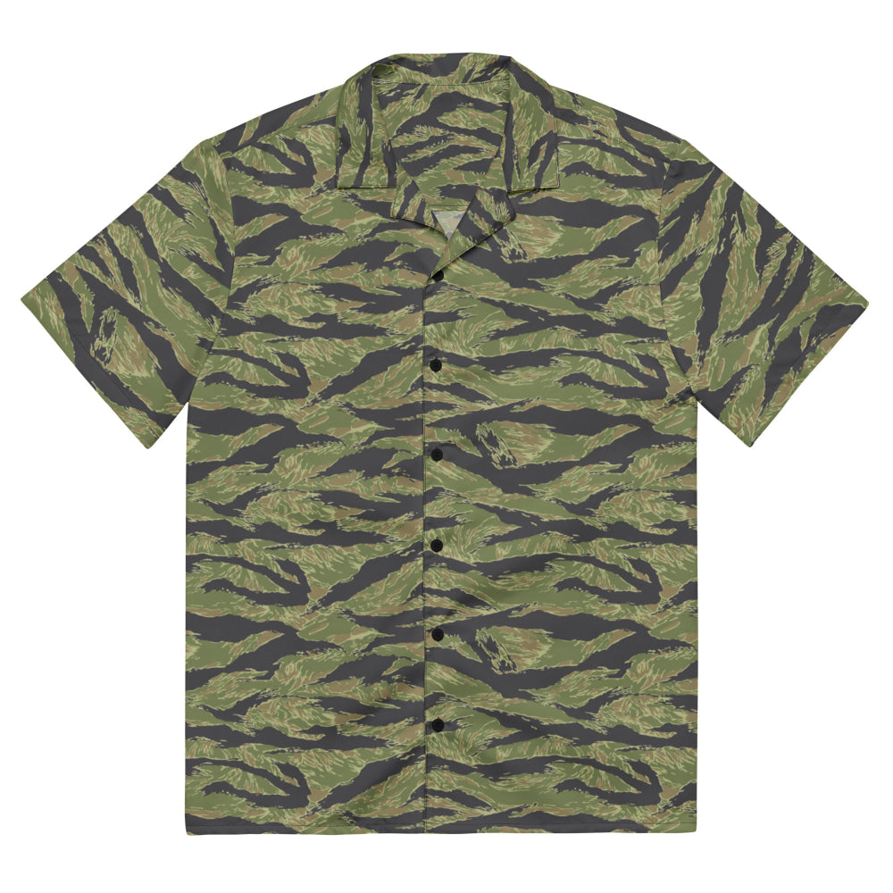 South Vietnam Original Tiger Stripe CAMO Unisex button shirt - 2XS - Button Shirt