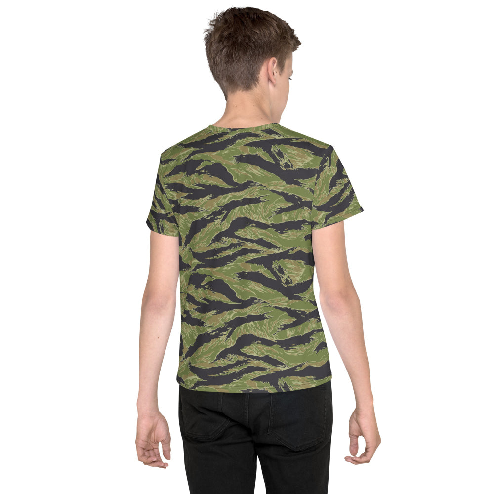 South Vietnam Original Tiger Stripe CAMO Youth crew neck t-shirt - Crew Neck T-shirt