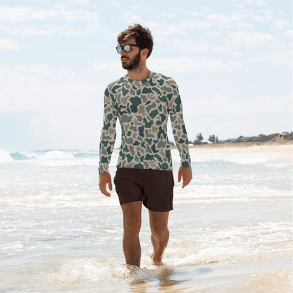 South Vietnamese ARVN Duck Hunter Beo Gam CAMO Mens Long-Sleeve Rash Guard - XS