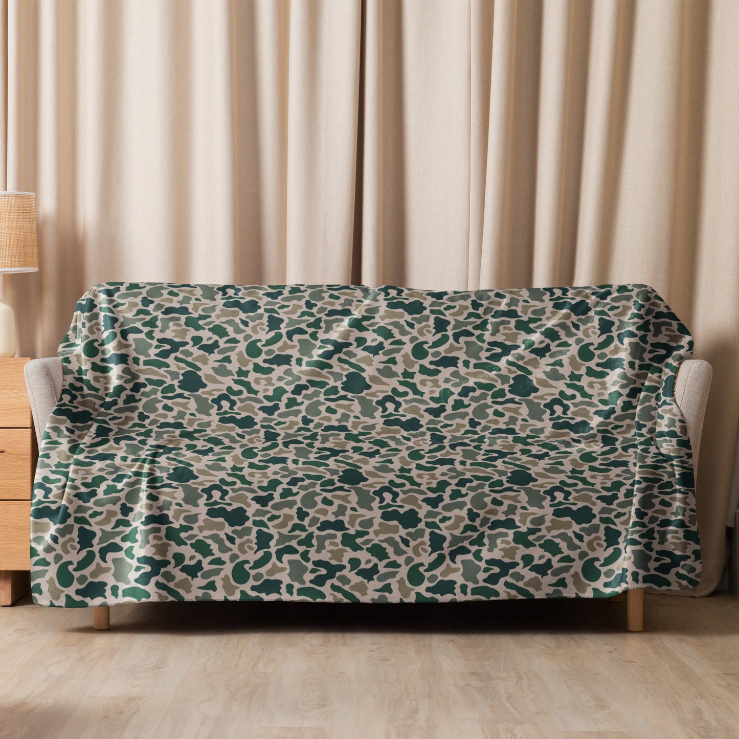 South Vietnamese ARVN Duck Hunter Beo Gam CAMO Sherpa blanket Blankets