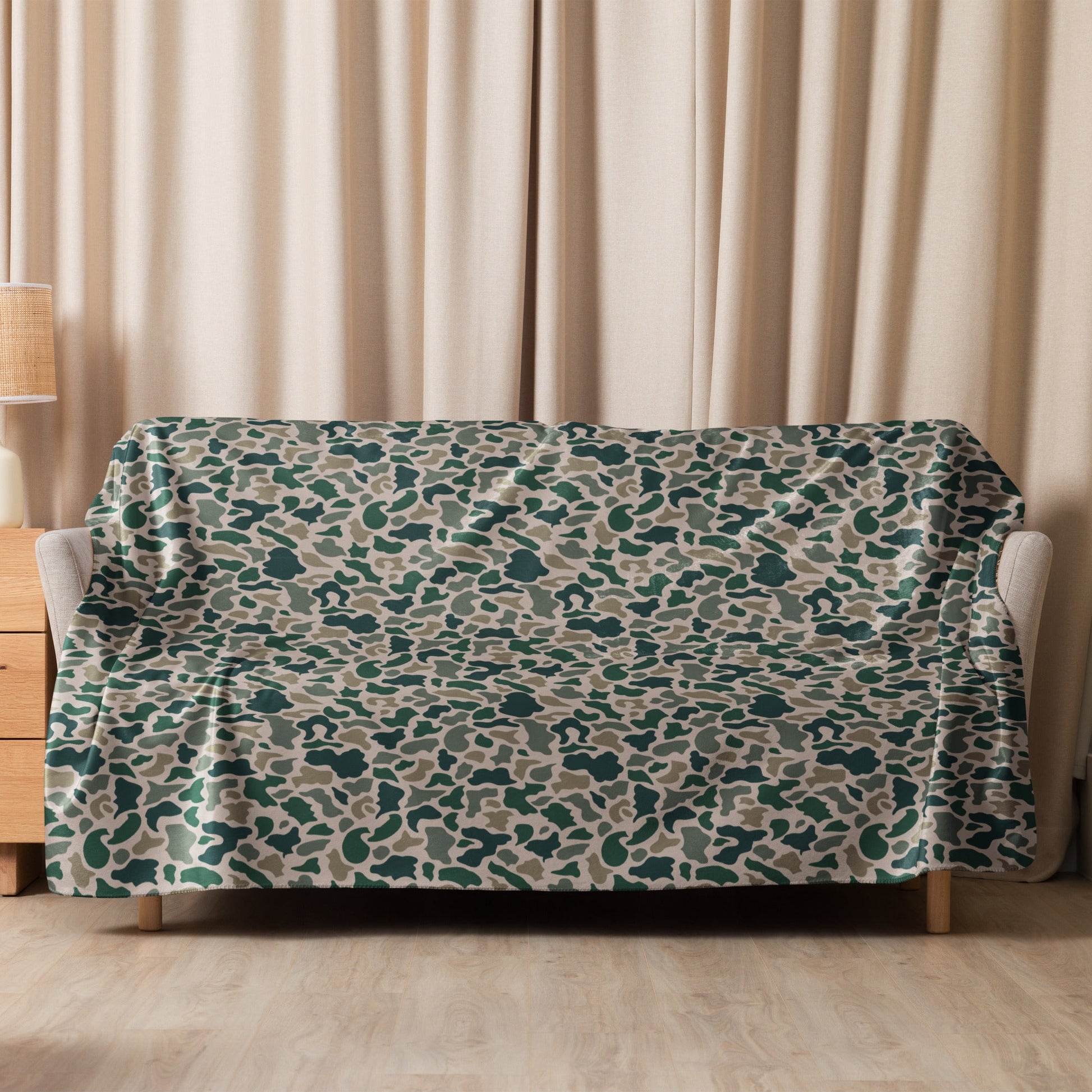 South Vietnamese ARVN Duck Hunter Beo Gam CAMO Sherpa blanket Blankets