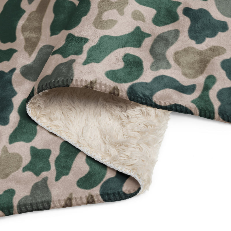 Duck Hunter ARVN Beo Gam CAMO Sherpa Blanket