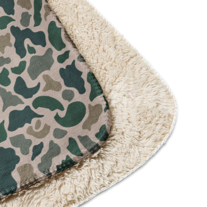 Duck Hunter ARVN Beo Gam CAMO Sherpa Blanket