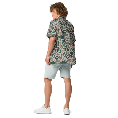 South Vietnamese ARVN Duck Hunter Beo Gam CAMO Unisex Short-Sleeve Button Shirt