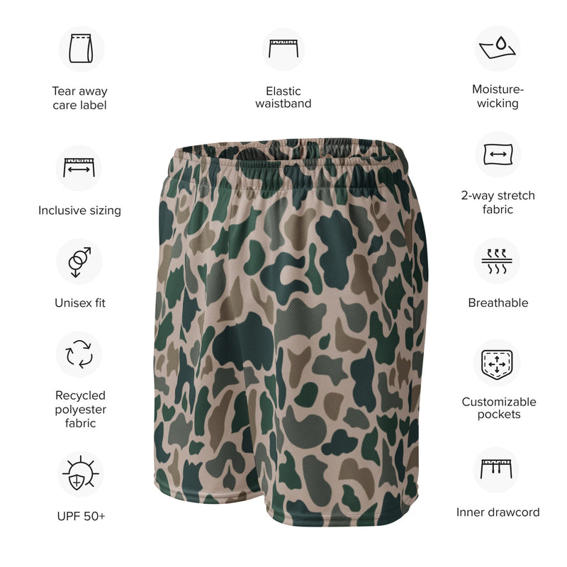 Duck Hunter ARVN Beo Gam CAMO Unisex Mesh Shorts