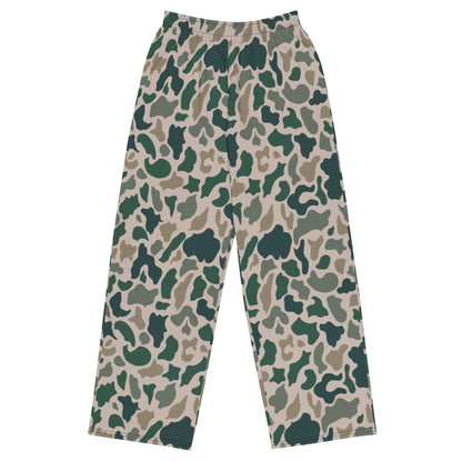 South Vietnamese ARVN Duck Hunter Beo Gam CAMO unisex wide-leg pants - 2XS - Wide-leg Pants