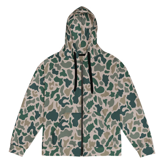South Vietnamese ARVN Duck Hunter Beo Gam CAMO Unisex zip hoodie - 2XS - Zip Hoodies
