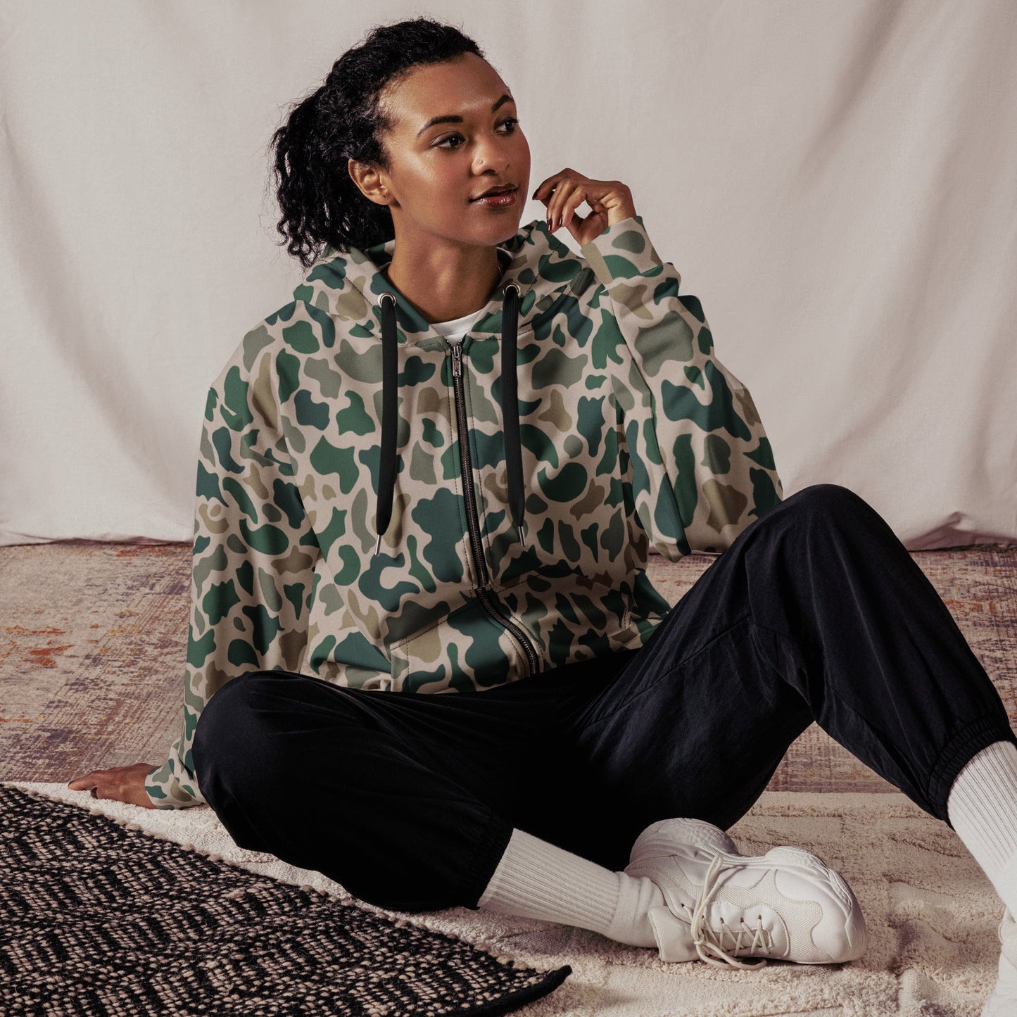 South Vietnamese ARVN Duck Hunter Beo Gam CAMO Unisex zip hoodie - Zip Hoodies