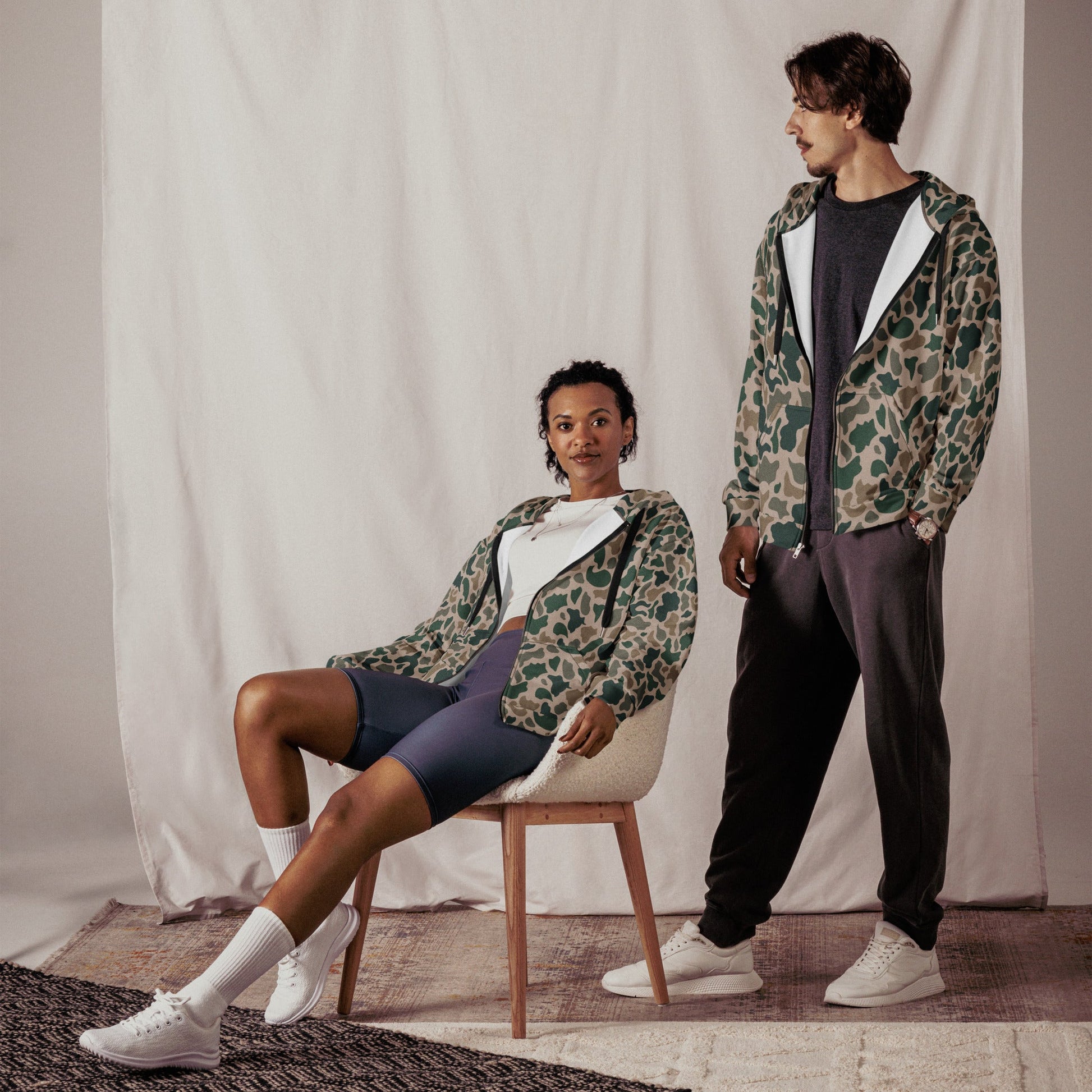 South Vietnamese ARVN Duck Hunter Beo Gam CAMO Unisex zip hoodie - Zip Hoodies