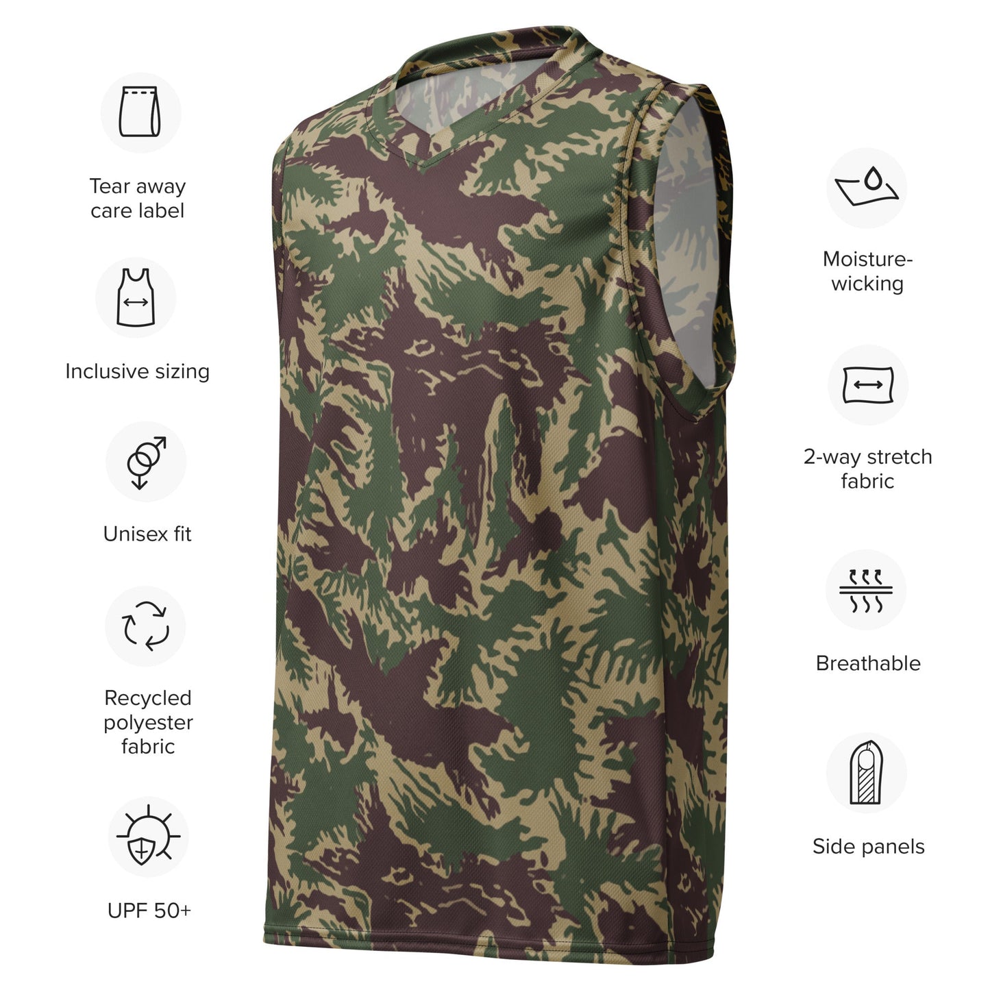 South Vietnamese ARVN Starburst CAMO unisex basketball jersey Basketball Jerseys