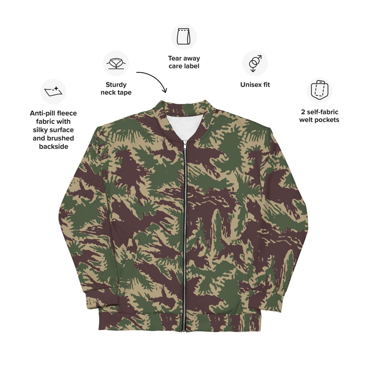 South Vietnamese ARVN Starburst CAMO Unisex Bomber Jacket - Jackets