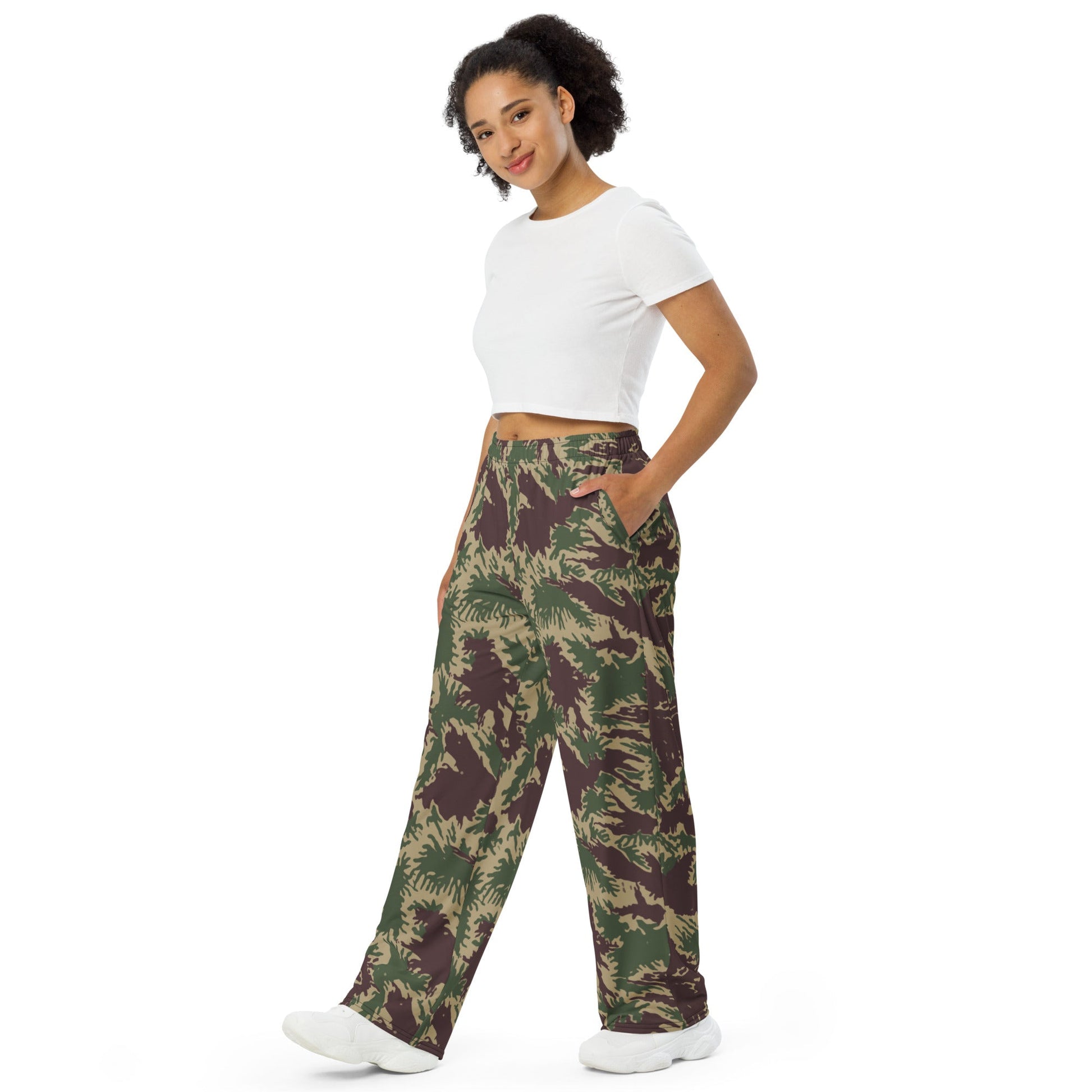 South Vietnamese ARVN Starburst CAMO unisex wide leg pants Wide Pants