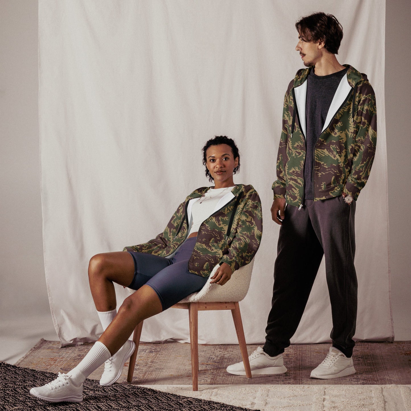 South Vietnamese ARVN Starburst CAMO Unisex zip hoodie - Zip Hoodies