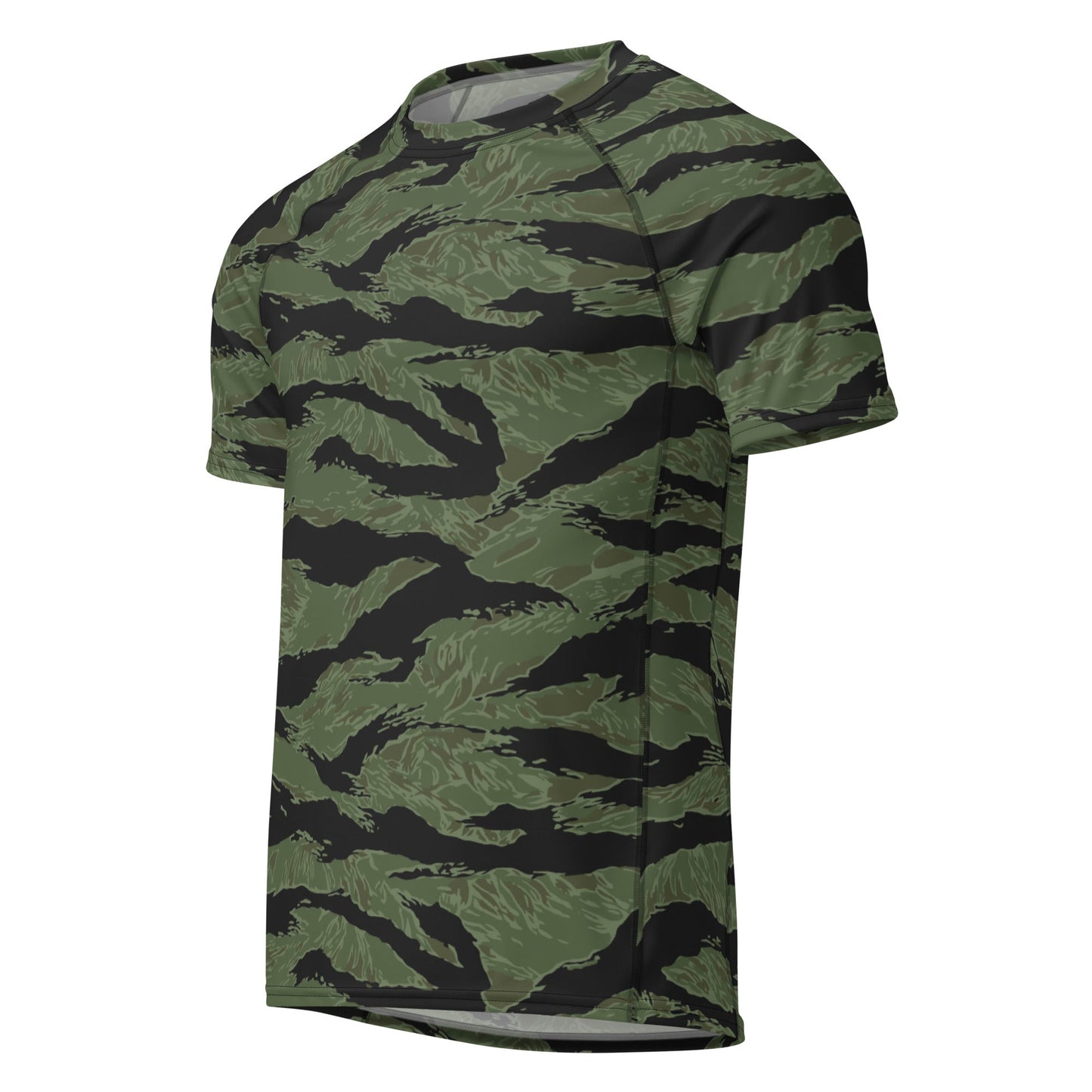 South Vietnamese ARVN Tiger Stripe CAMO Mens Short-Sleeve Rash Guard - Short-sleeve Guards