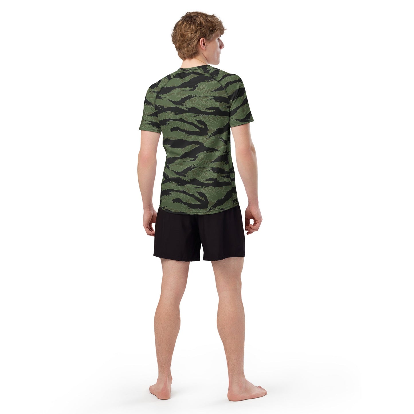South Vietnamese ARVN Tiger Stripe CAMO Mens Short-Sleeve Rash Guard - Short-sleeve Guards
