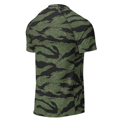 South Vietnamese ARVN Tiger Stripe CAMO Mens Short-Sleeve Rash Guard - Short-sleeve Guards