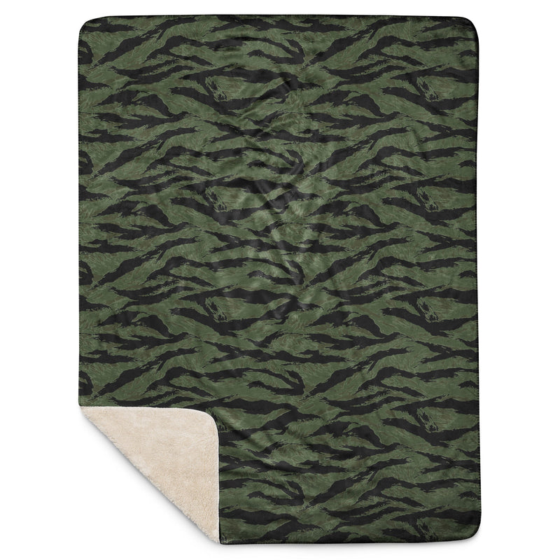 Tiger Stripe ARVN Ranger CAMO Sherpa Blanket