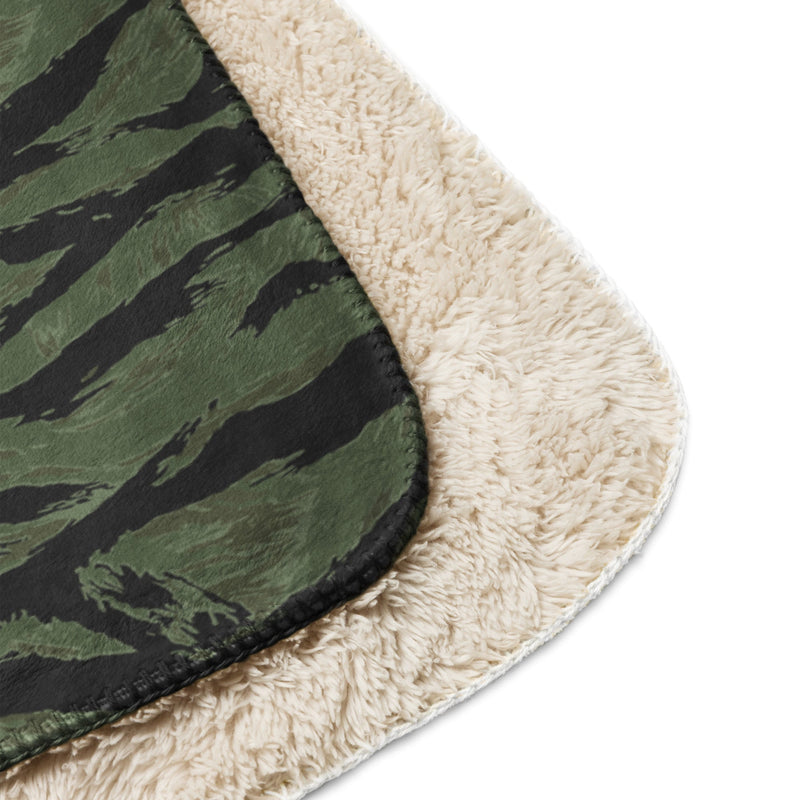 Tiger Stripe ARVN Ranger CAMO Sherpa Blanket