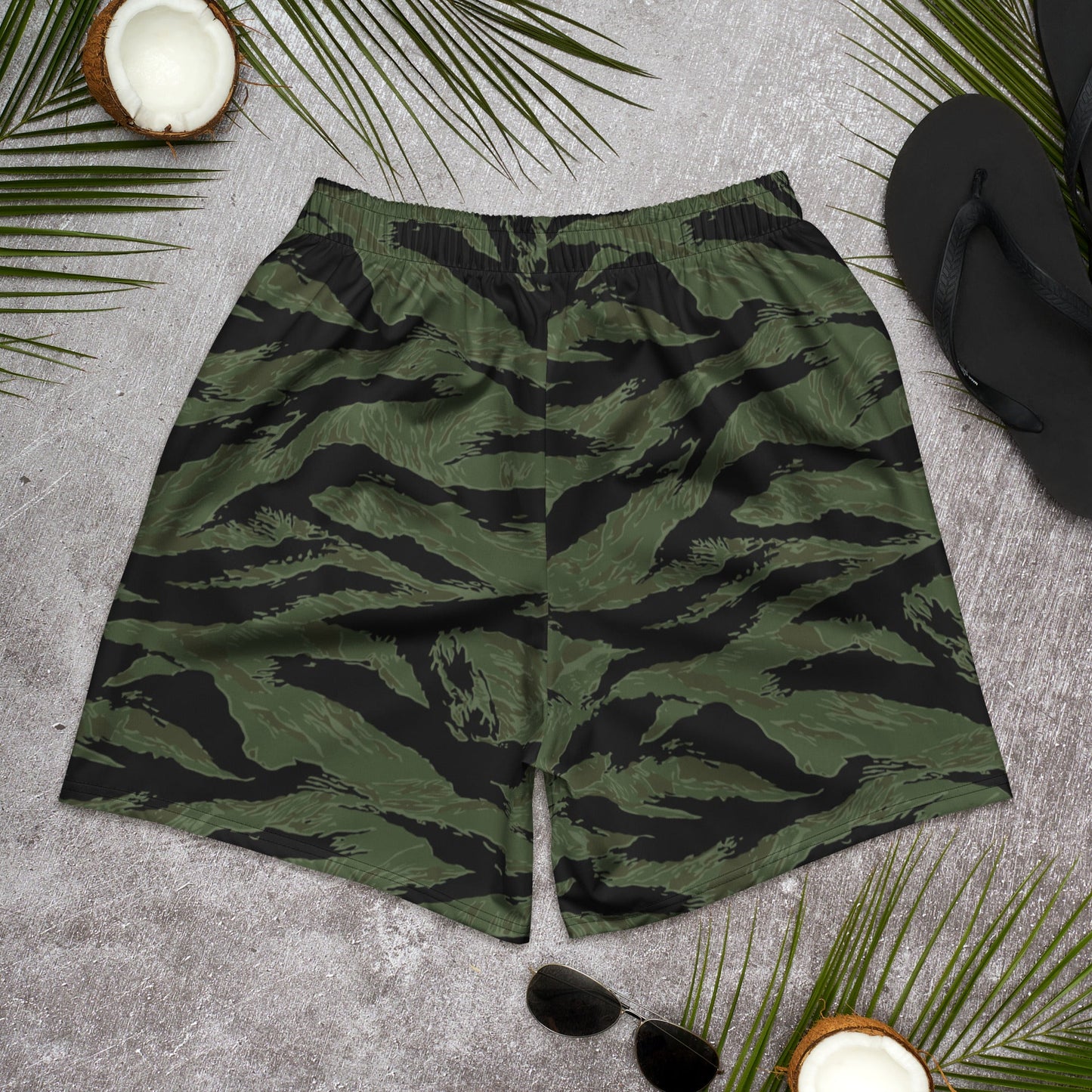 South Vietnamese ARVN Tiger Stripe CAMO Unisex Athletic Long Shorts