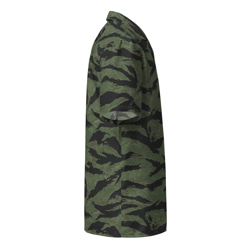 Tiger Stripe ARVN Ranger CAMO Unisex Short-Sleeve Button Shirt - Button-Up