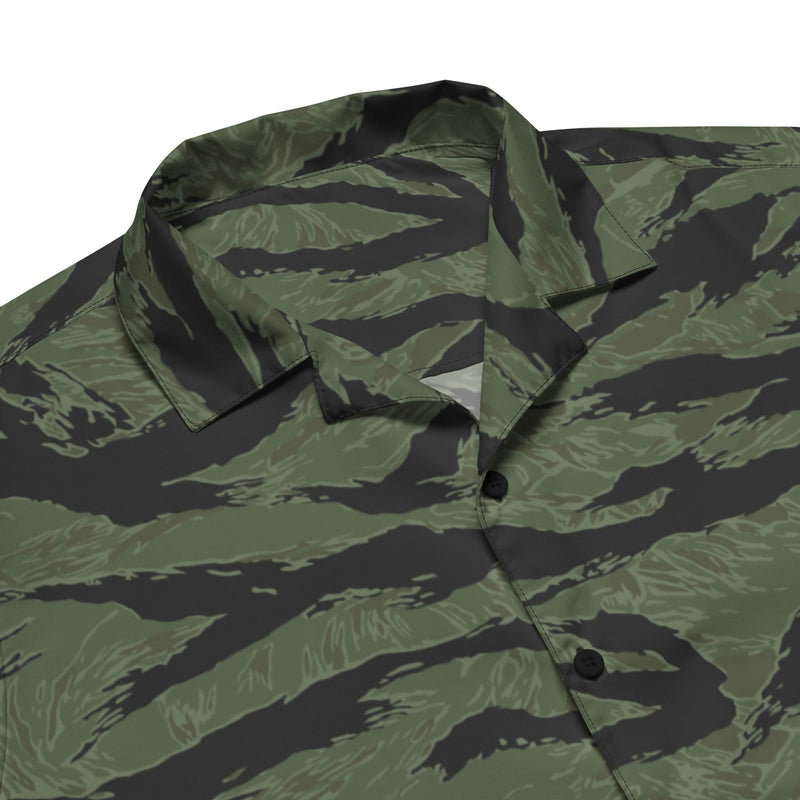 Tiger Stripe ARVN Ranger CAMO Unisex Short-Sleeve Button Shirt - Button-Up