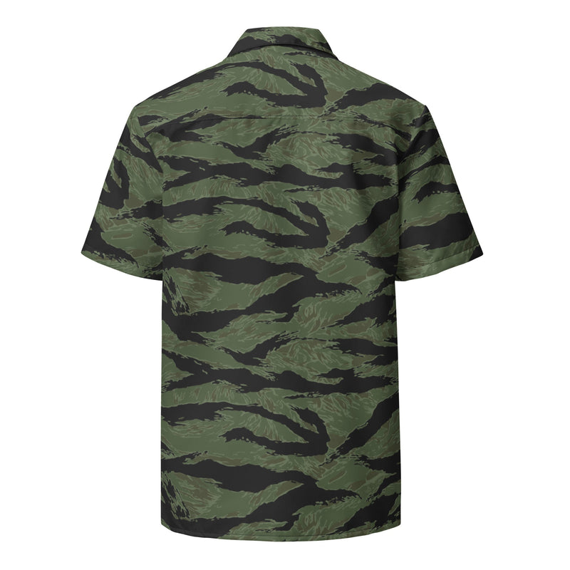Tiger Stripe ARVN Ranger CAMO Unisex Short-Sleeve Button Shirt - Button-Up