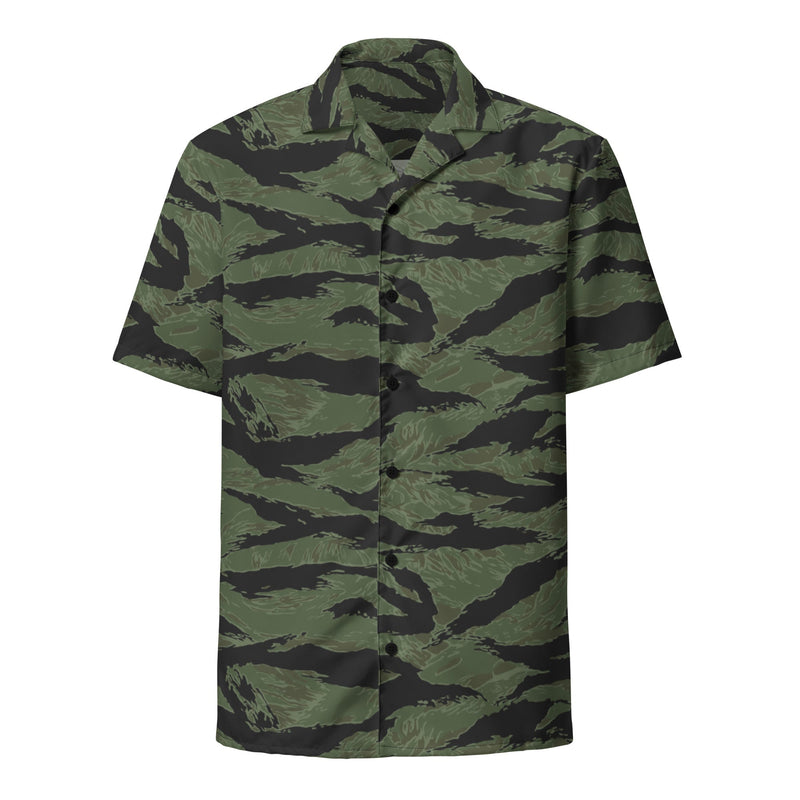 Tiger Stripe ARVN Ranger CAMO Unisex Short-Sleeve Button Shirt - Button-Up