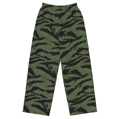 South Vietnamese ARVN Tiger Stripe CAMO unisex wide-leg pants - 2XS - Wide-leg Pants
