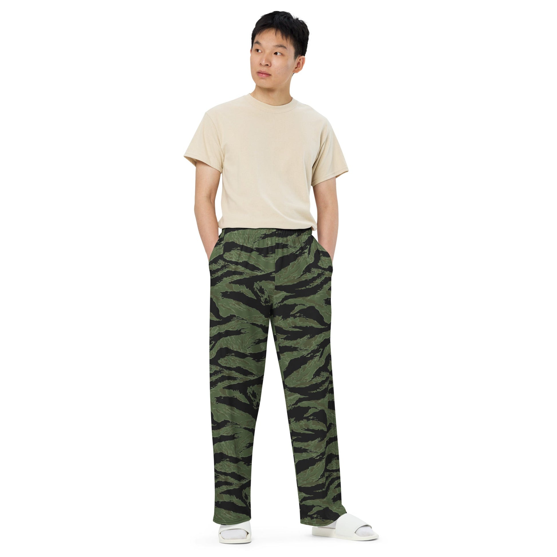 South Vietnamese ARVN Tiger Stripe CAMO unisex wide-leg pants - Wide-leg Pants
