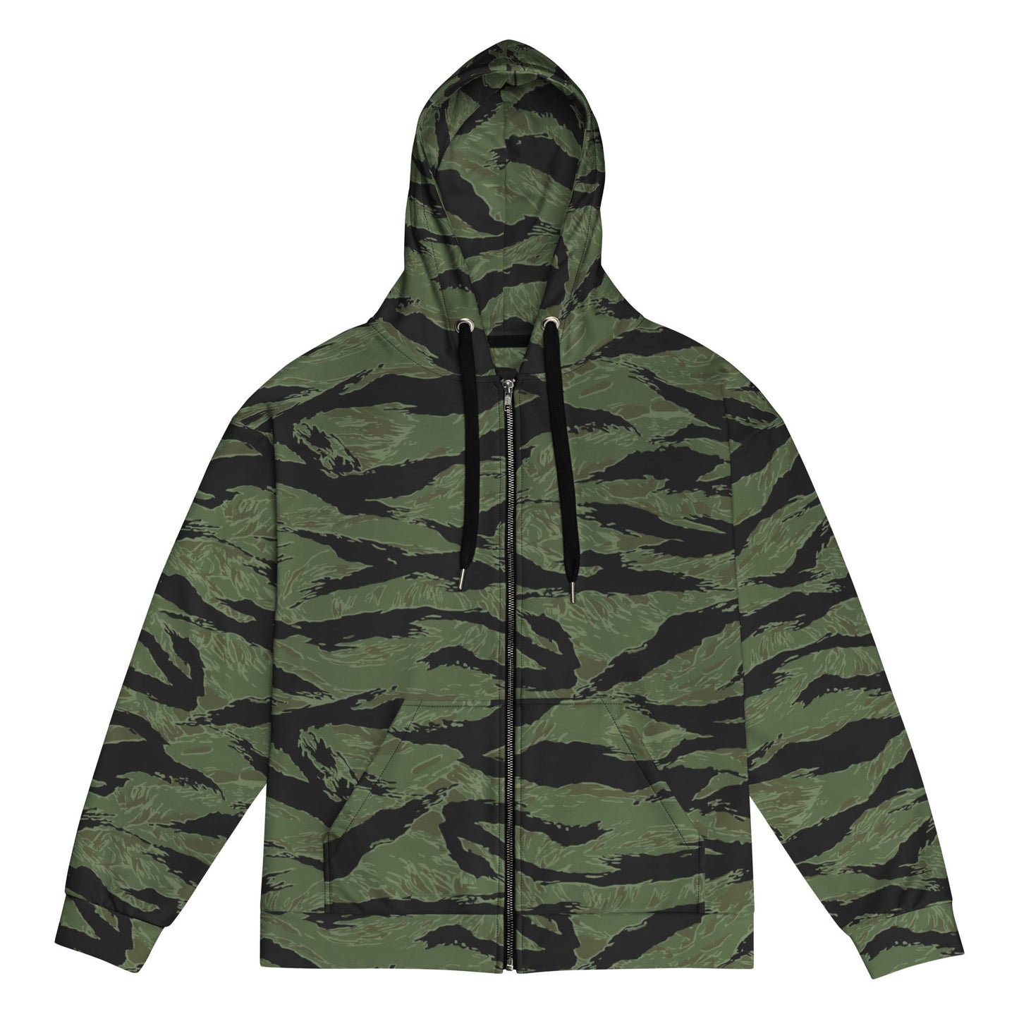 South Vietnamese ARVN Tiger Stripe CAMO Unisex Zip Hoodie - 2XS