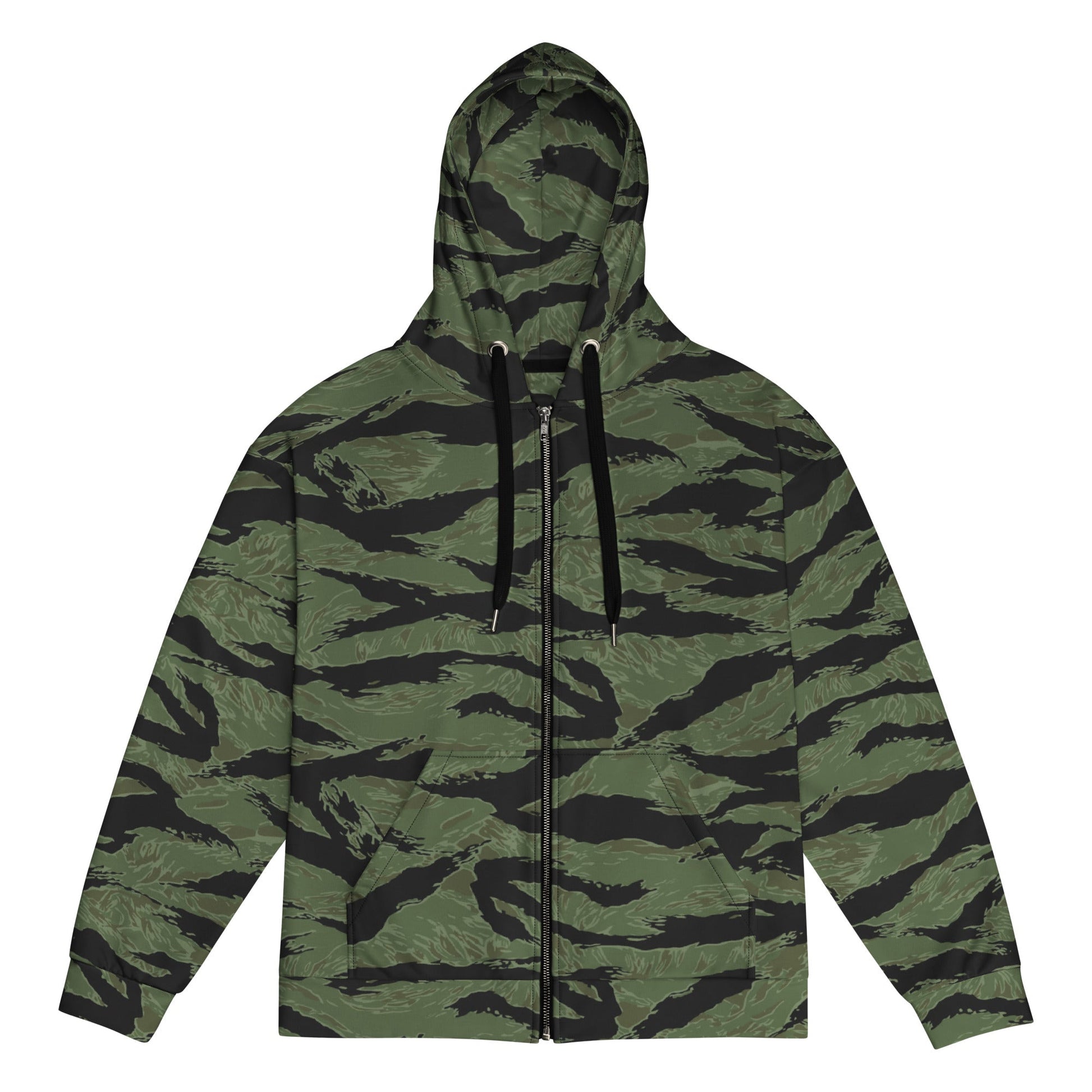 South Vietnamese ARVN Tiger Stripe CAMO Unisex Zip Hoodie - 2XS
