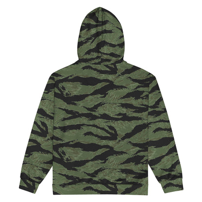 South Vietnamese ARVN Tiger Stripe CAMO Unisex Zip Hoodie