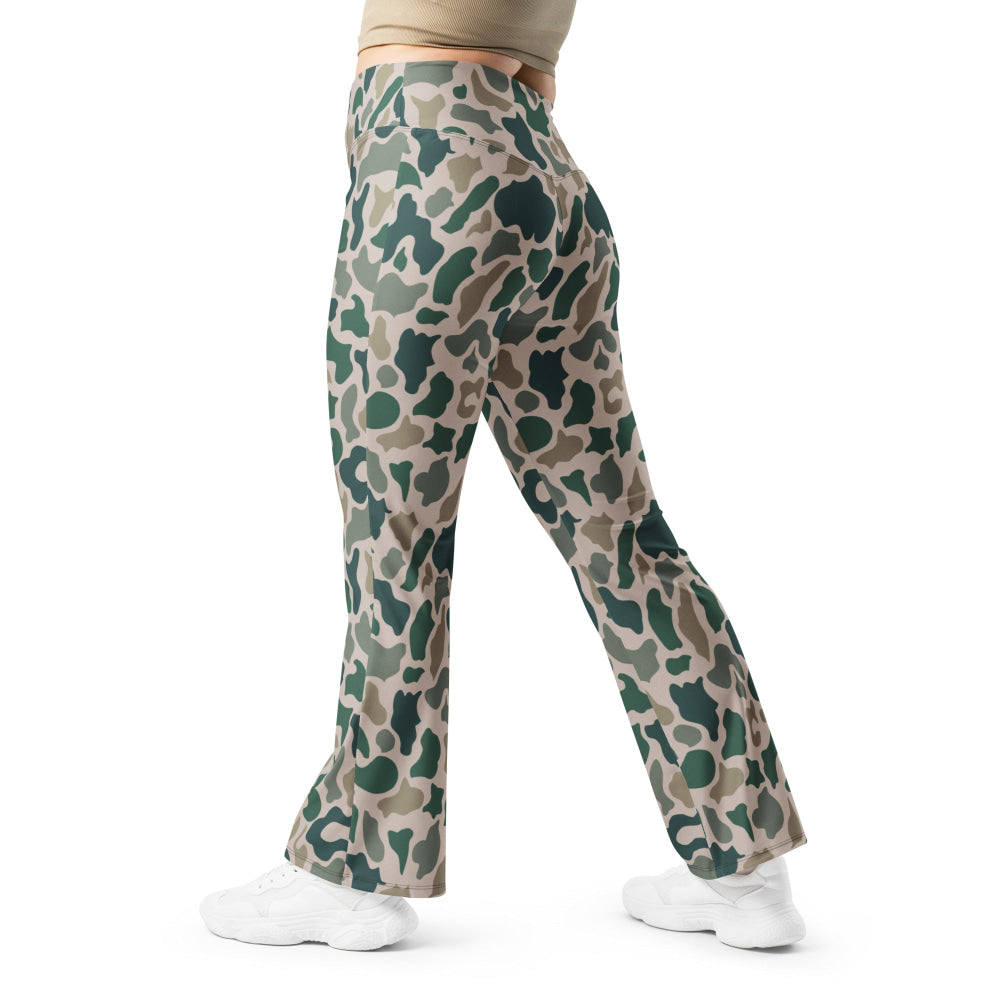 South Vietnamese Beo Gam (Duck Hunter) CAMO Flare leggings - 2XS - Womens Leggings