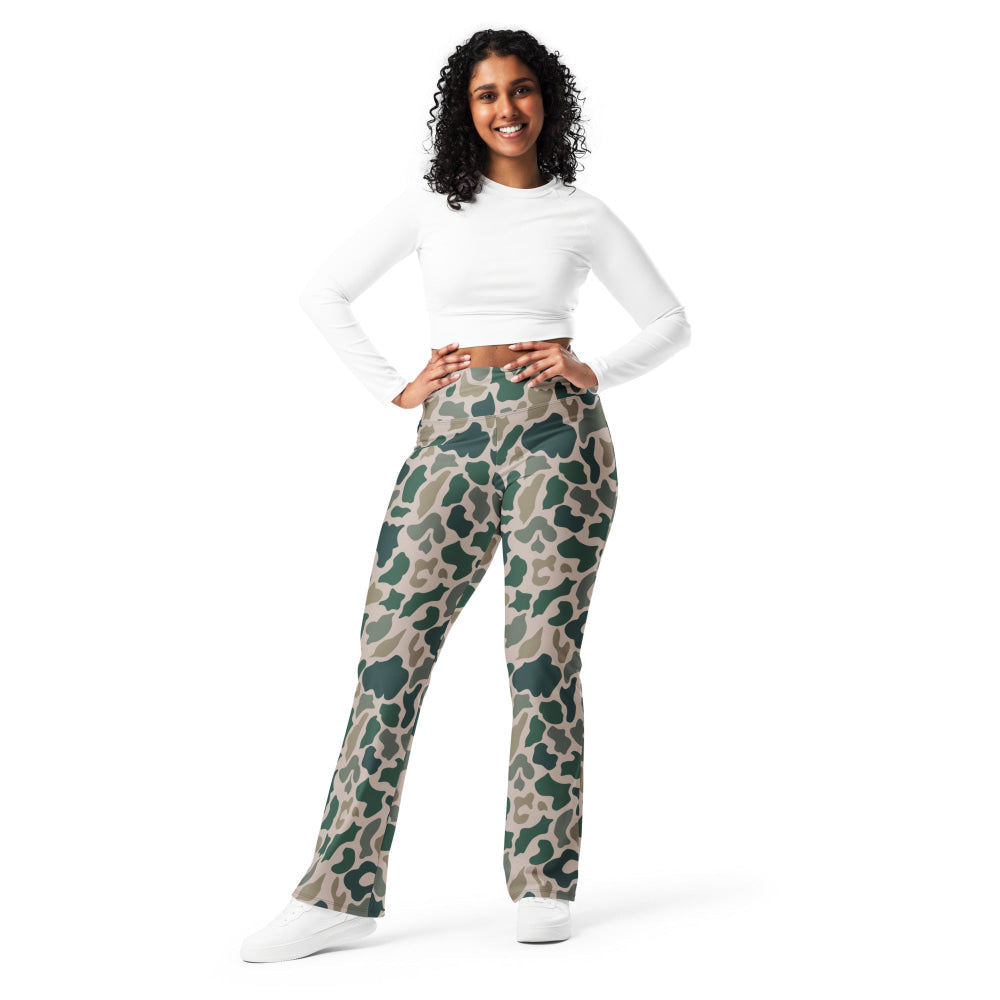 South Vietnamese Beo Gam (Duck Hunter) CAMO Flare leggings - Womens Leggings