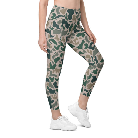 South Vietnamese Beo Gam (Duck Hunter) CAMO Leggings with pockets - 2XS - Womens With Pockets