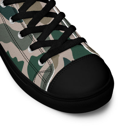 South Vietnamese Beo Gam (Duck Hunter) CAMO Men’s high top canvas shoes - Mens High Top Canvas Shoes