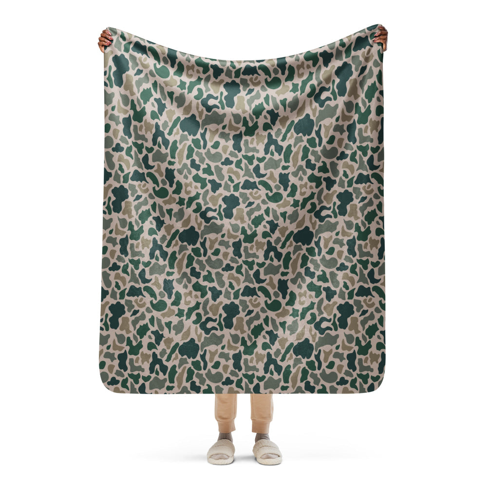 South Vietnamese Beo Gam (Duck Hunter) CAMO Sherpa blanket - 50″×60″ - Blanket