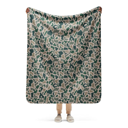 South Vietnamese Beo Gam (Duck Hunter) CAMO Sherpa blanket - 50″×60″ - Blanket