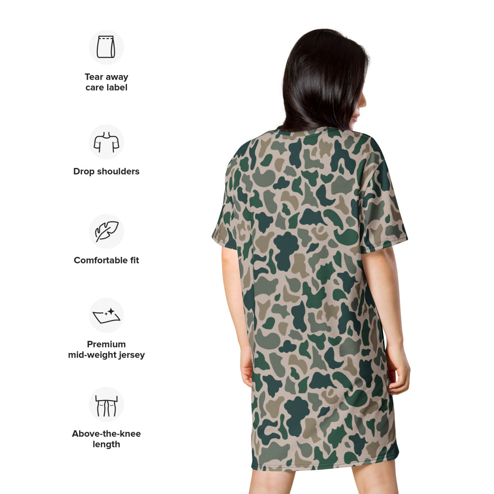 South Vietnamese Beo Gam (Duck Hunter) CAMO T-shirt dress - Womens T-Shirt Dress