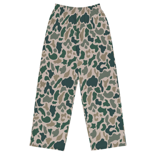 South Vietnamese Beo Gam (Duck Hunter) CAMO unisex wide-leg pants - 2XS - Unisex Wide-Leg Pants