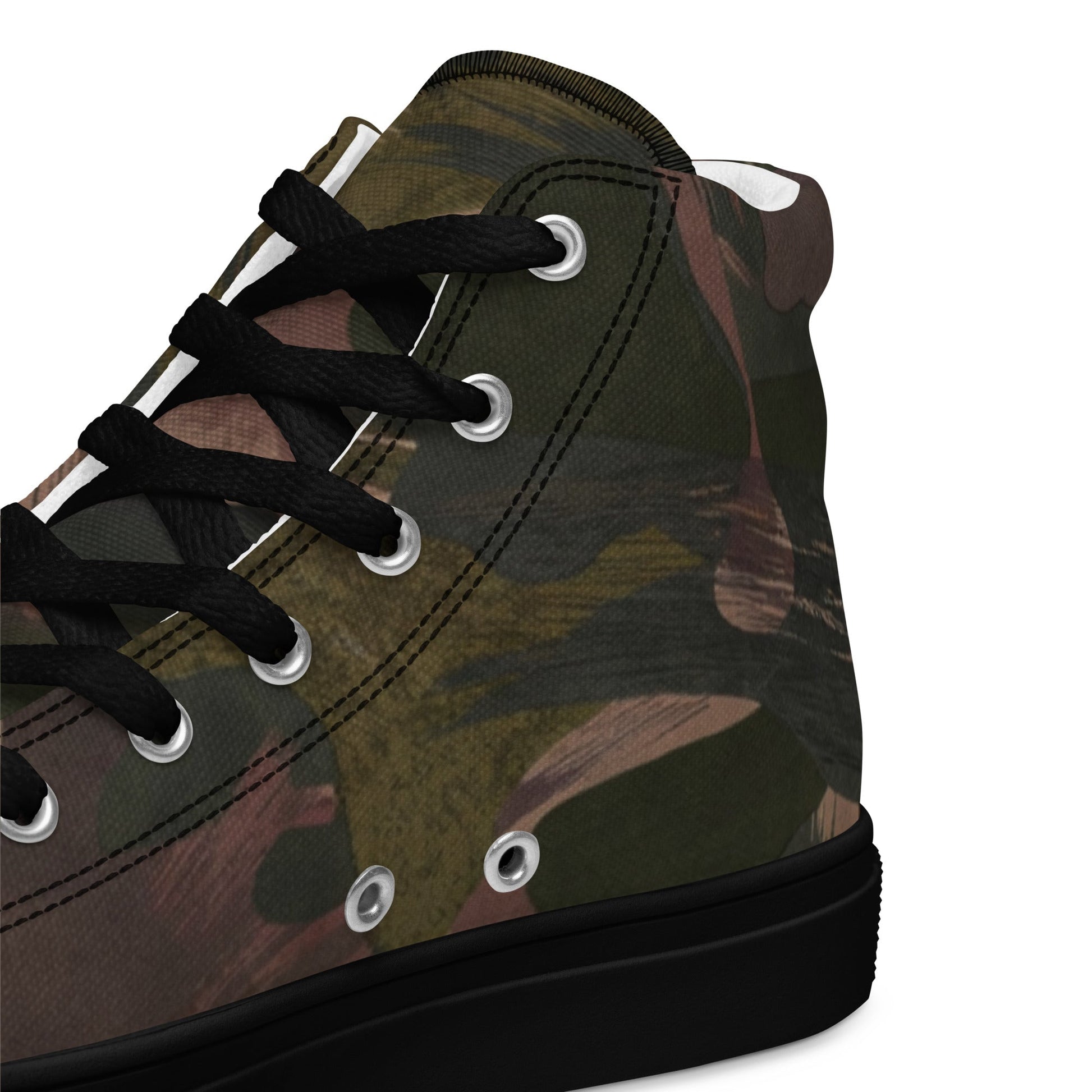South Vietnamese DPM ARVN Airborne Brushstroke CAMO Mens High-Top Canvas Shoes