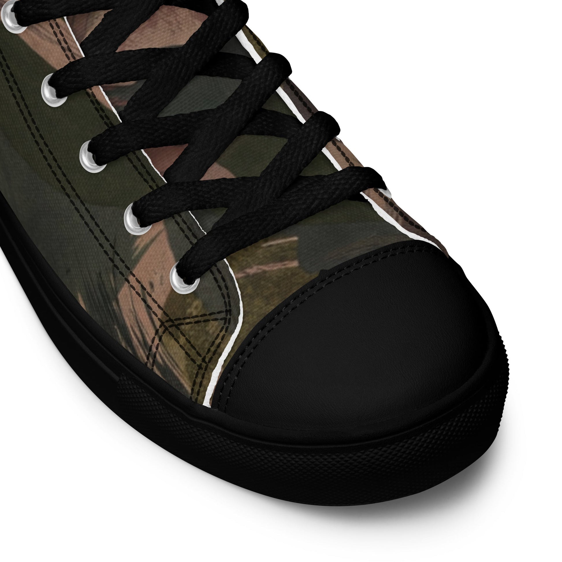 South Vietnamese DPM ARVN Airborne Brushstroke CAMO Mens High-Top Canvas Shoes