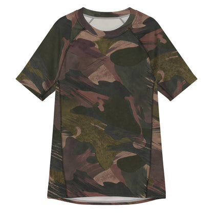 South Vietnamese DPM ARVN Airborne Brushstroke CAMO Mens Short-Sleeve Rash Guard - 2XS