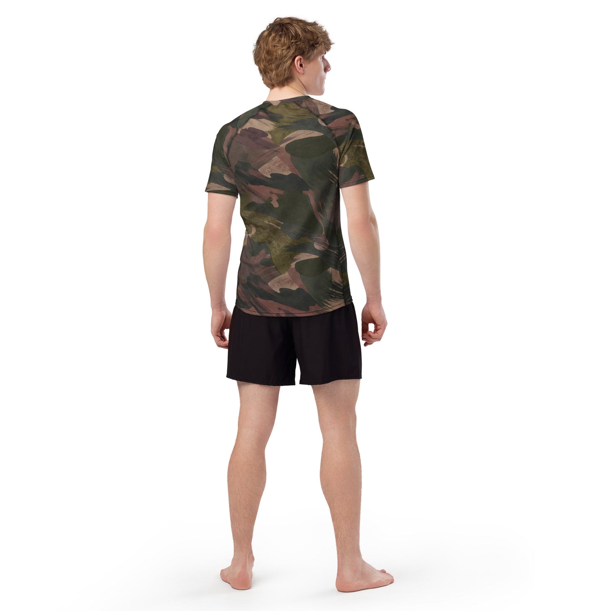 South Vietnamese DPM ARVN Airborne Brushstroke CAMO Mens Short-Sleeve Rash Guard