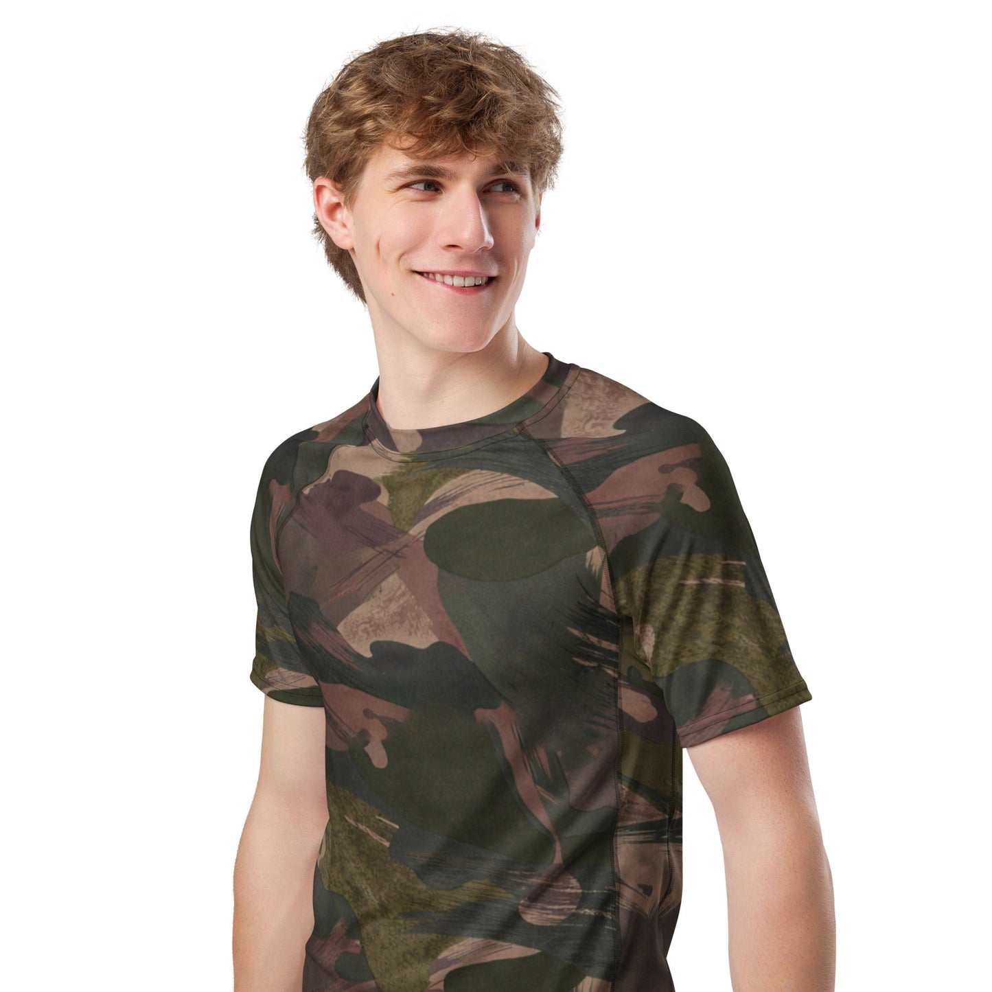 South Vietnamese DPM ARVN Airborne Brushstroke CAMO Mens Short-Sleeve Rash Guard